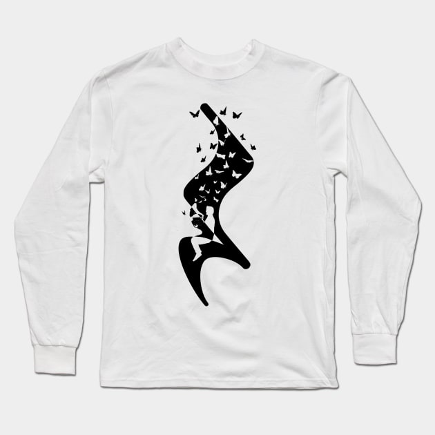 Gramophone-Quarter Rest Long Sleeve T-Shirt by barmalisiRTB